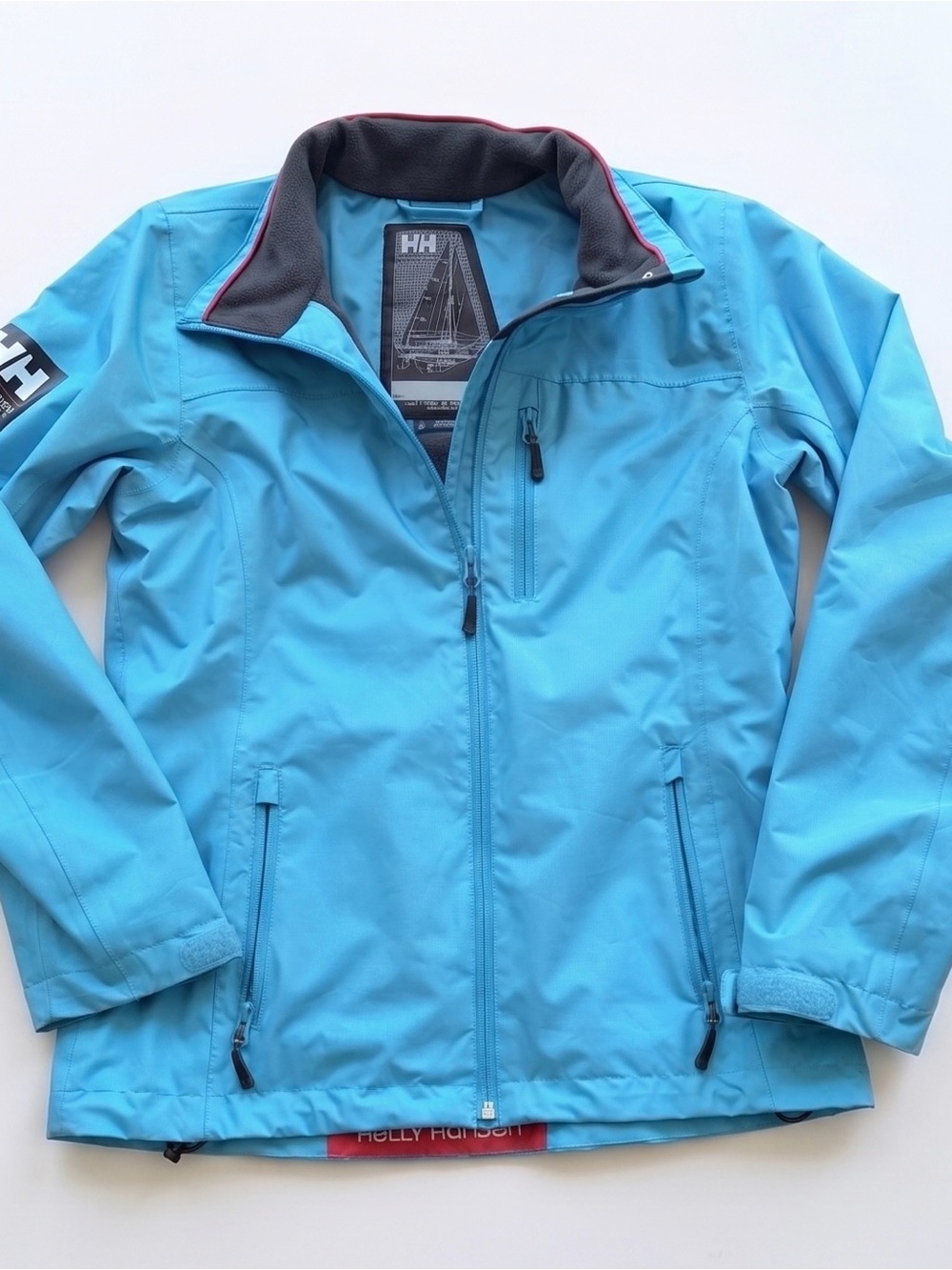 Helly Hansen Small Crew Midlayer Sailing Jacket Women’s Blue HH Tech Waterproof